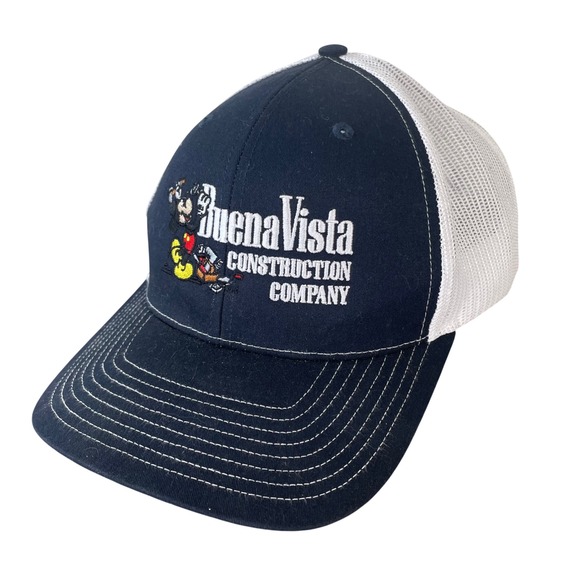 Buena Vista Construction Company Trucker Hat Navy Unisex Adult Embroidered